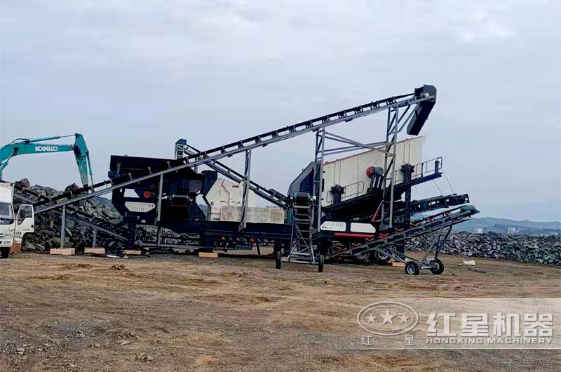 移動反擊式破碎站占地小
