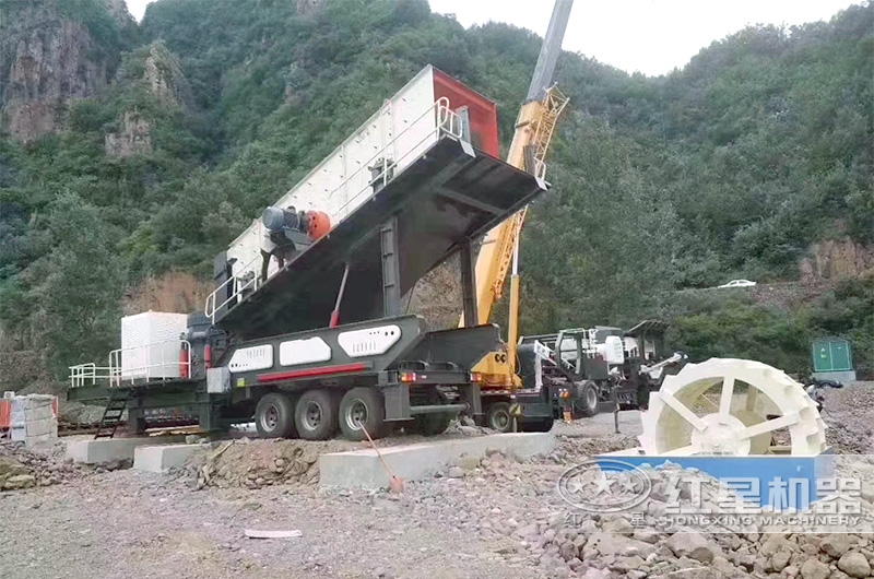 菲律賓移動破碎機現場