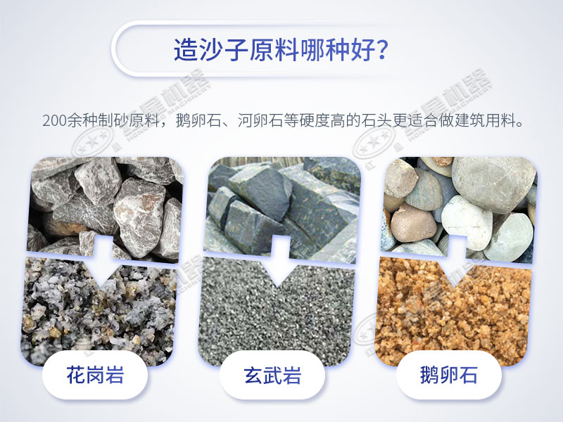 高質(zhì)量機(jī)制砂原料主要來源