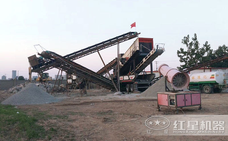 輪胎移動式建筑垃圾處理設備全套配置