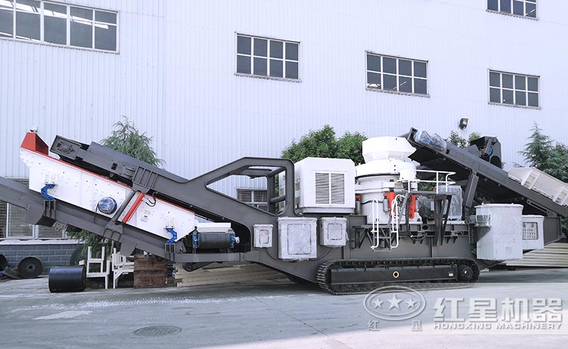 履帶式式移動破碎站廠區(qū)圖