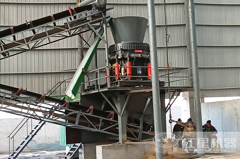花崗巖破碎加工客戶現場