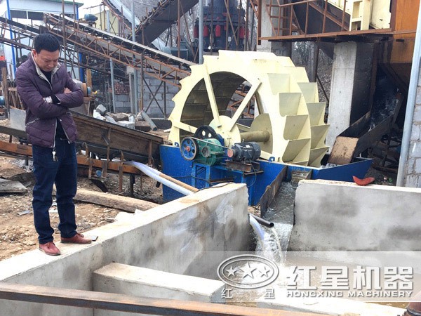 河沙洗砂機現場圖