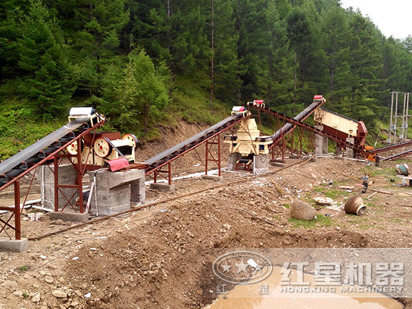 砂石生產(chǎn)線現(xiàn)場圖