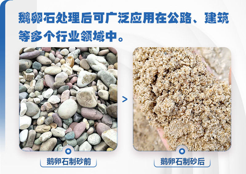 鵝卵石制砂物料圖