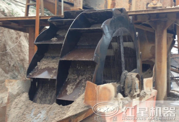 山砂洗砂現場