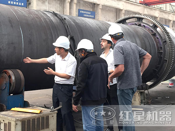 客戶參觀咨詢水渣烘干機(jī) 客戶參觀咨詢水渣烘干機(jī)