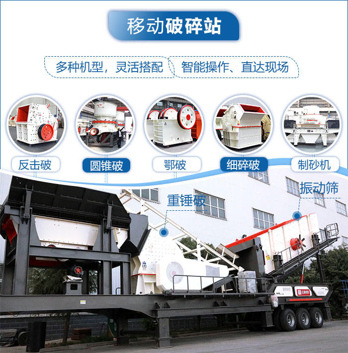 移動粉碎石塊機