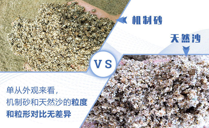 機制砂與天然沙的對比
