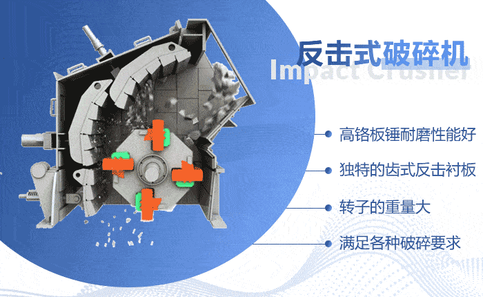河卵石反擊式破碎機工作原理