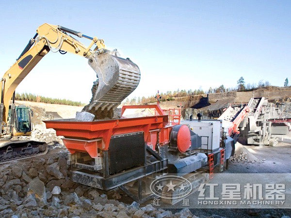 建筑垃圾破碎站機身靈活、占地小
